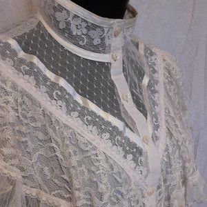 vintage 70s Jessica's Gunnies / Gunne Sax cottagecore blouse, top, buttonup